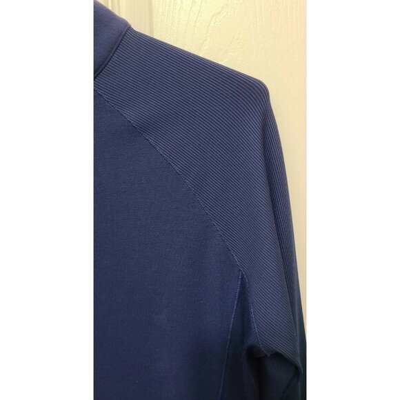 NEW EP New York Women's Long Sleeve 1/4 Snap Button Performance Pullover Blue M - Picture 4 of 12